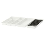 UPPDATERA Range-couverts+usten/range-couteaux, blanc/anthracite, 72x50 cm