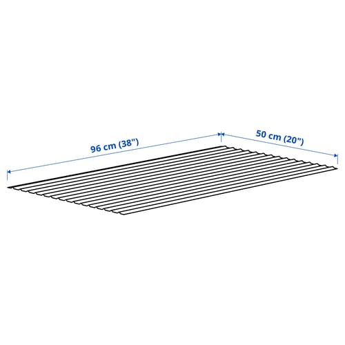 UPPDATERA Tapis de tiroir, gris, 50x96 cm