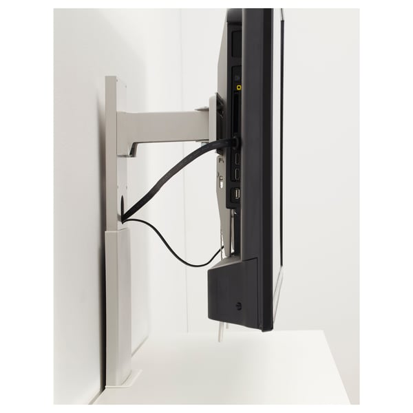 UPPLEVA Support pour TV, pivotant, gris clair, 37-55 "