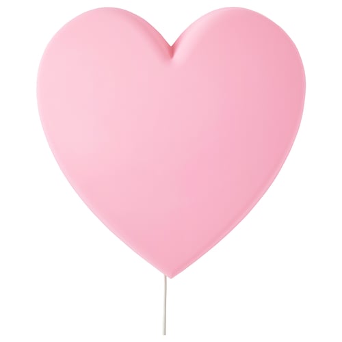 UPPLYST Applique à LED, coeur rose