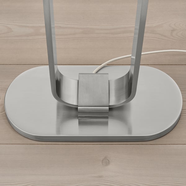 UPPVIND Lampadaire, nickelé/blanc, 150 cm