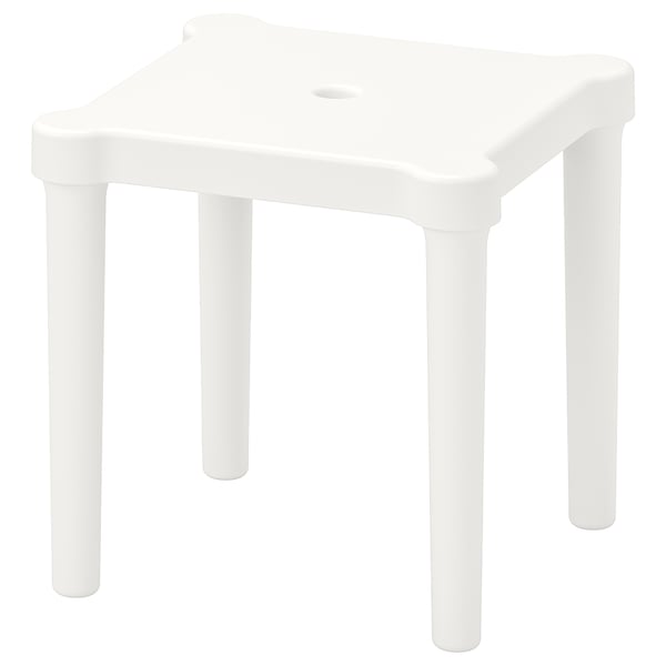 UTTER Tabouret enfant, intérieur/extérieur/blanc