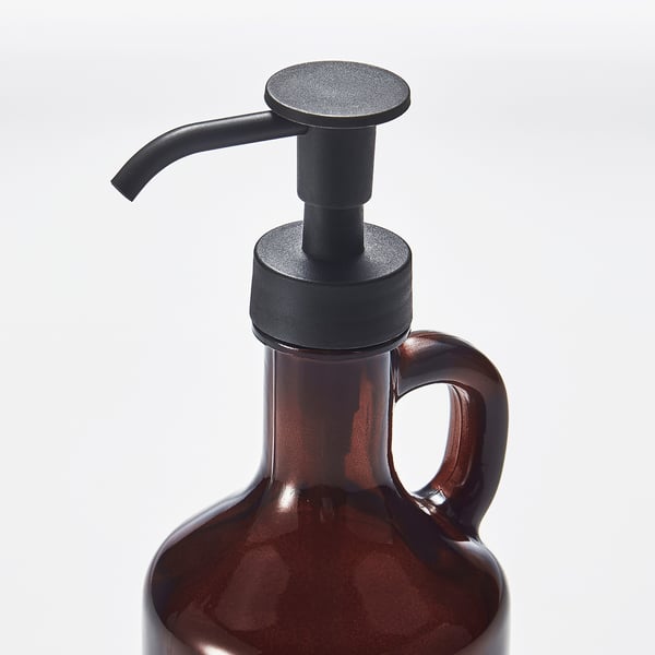 VÄLVÅRDAD Distributeur savon, brun