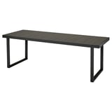 VÄRMANSÖ Table, extérieur, gris foncé, 224x93 cm