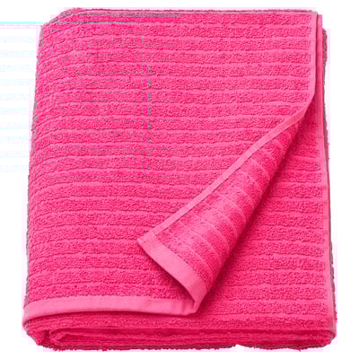 VÅGSJÖN Drap de bain, rose vif, 100x150 cm