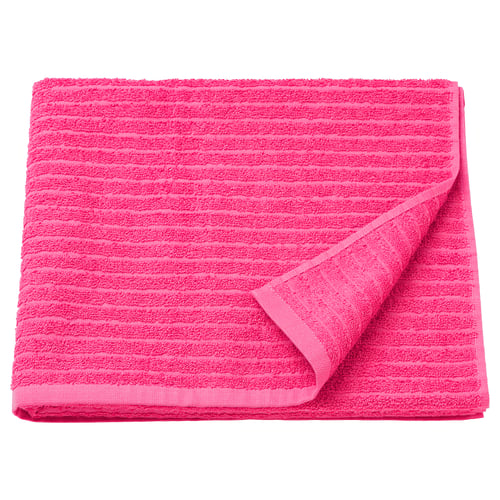 VÅGSJÖN Serviette de bain, rose vif, 70x140 cm