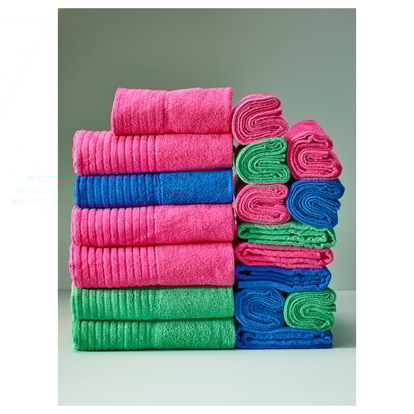 VÅGSJÖN Serviette de bain, vert vif, 70x140 cm