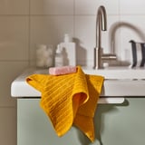 VÅGSJÖN Serviette de toilette, jaune doré, 50x100 cm