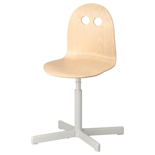 VALFRED / SIBBEN Chaise de bureau enfant, bouleau/blanc