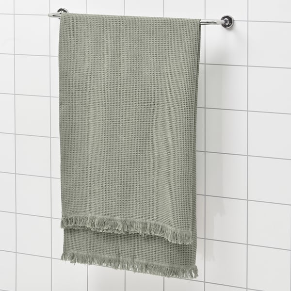VALLASÅN Drap de bain, vert clair, 100x150 cm