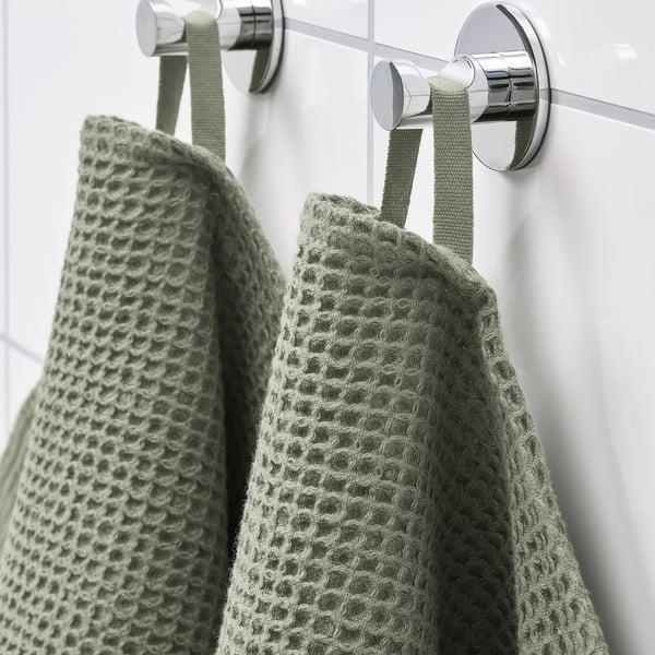 VALLASÅN Serviette de bain, vert clair, 70x140 cm