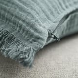 VALLKRASSING Housse de coussin, gris bleu clair, 50x50 cm