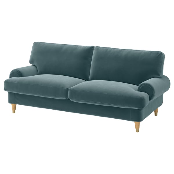 VALNÄS Housse canapé 2 pl, Alhamn bleu gris foncé