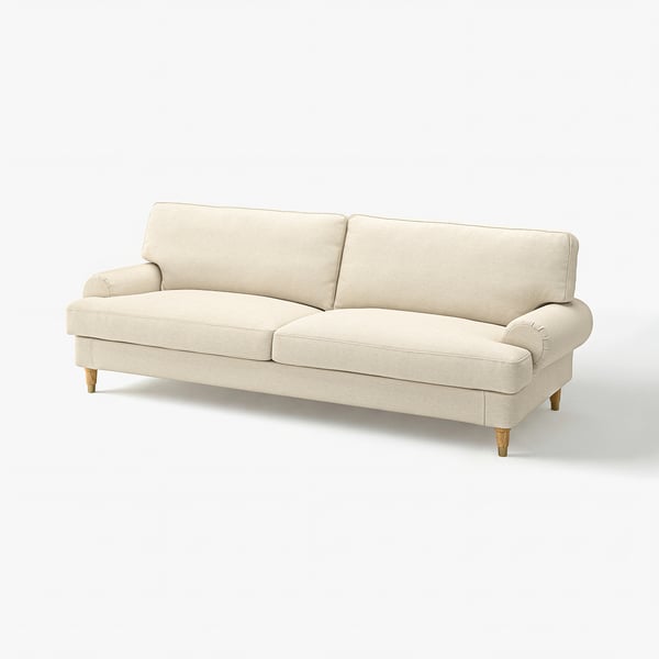 VALNÄS Housse canapé 3 pl, Knäbäck beige clair