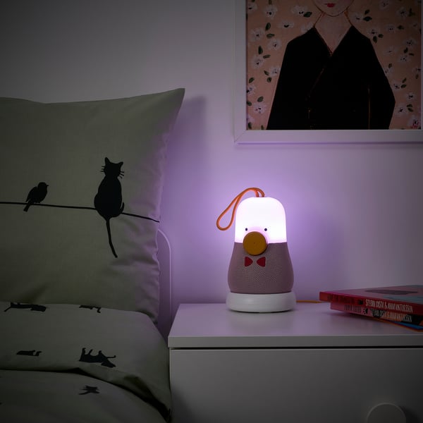 VAPPEBY Enceinte bluetooth, en forme de cacahuète/rose