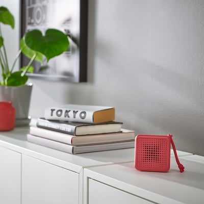 VAPPEBY Enceinte Bluetooth® portable, étanche rouge