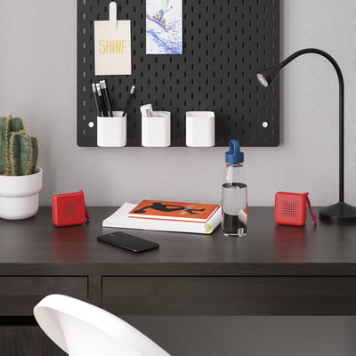 VAPPEBY Enceinte bluetooth, rouge/2 pièces étanche
