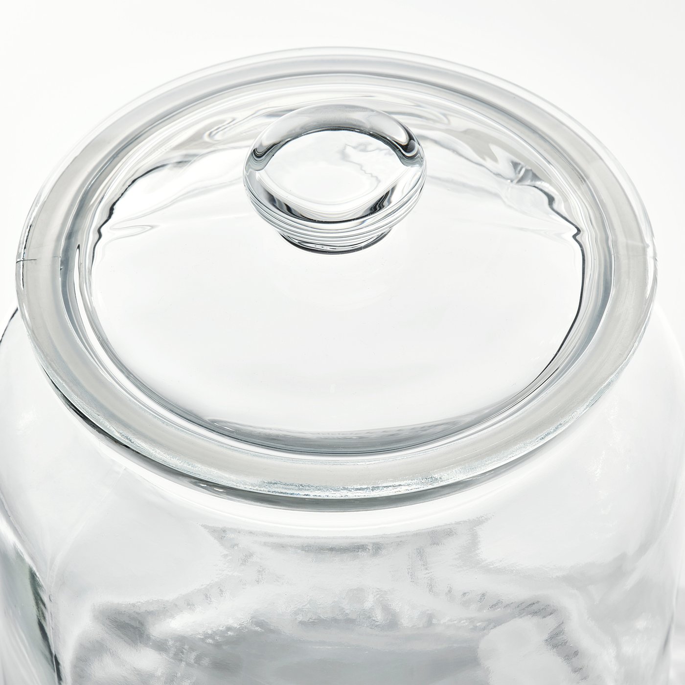 VARDAGEN Bocal avec couvercle, verre transparent, 1.9 l