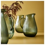 VARDAGEN Pichet, à motifs/gris-vert foncé, 2 l