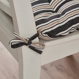 VATTENMOTT Coussin de chaise, gris, 40x38x5.0 cm