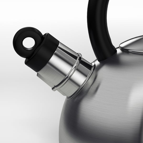 VATTENTÄT Bouilloire, acier inoxydable/noir, 2 l