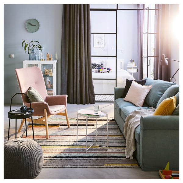 VEDBO Fauteuil haut, Gunnared brun-rose clair