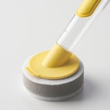 VIDEVECKMAL Brosse vaisselle+réservoir savon,3p, jaune vif