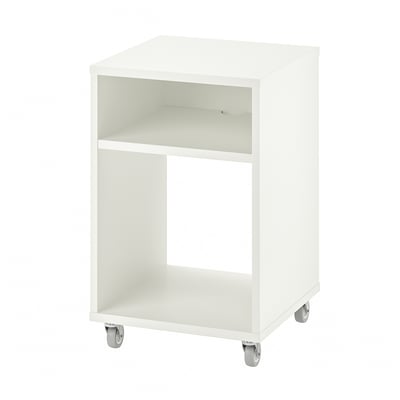 VIHALS Table de chevet, blanc, 37x37 cm