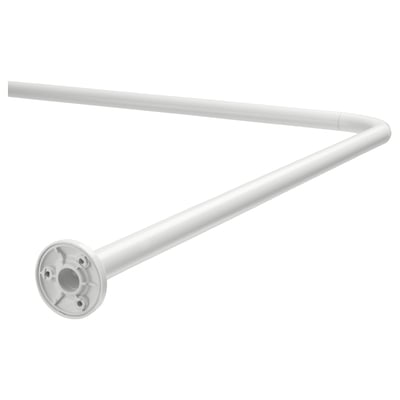 VIKARN Tringle à rideau de douche, blanc