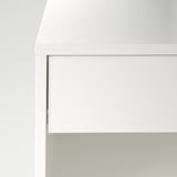 VIKHAMMER Table chevet, blanc, 40x39 cm