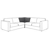 VIMLE Housse module d'angle, Hallarp gris