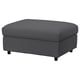 VIMLE Housse pr repose-pieds av rgt, Hallarp gris