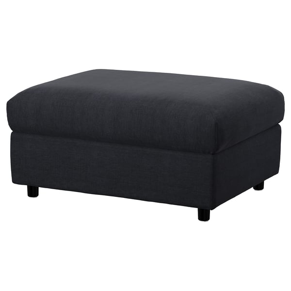 VIMLE Repose-pieds av rangement, Saxemara bleu noir