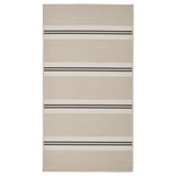 VIRKLUND Tapis tissé à plat, int/extérieur, blanc/beige/gris foncé, 80x150 cm