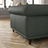 VISKAFORS Fauteuil 1,5 places, Lejde gris/vert/brun