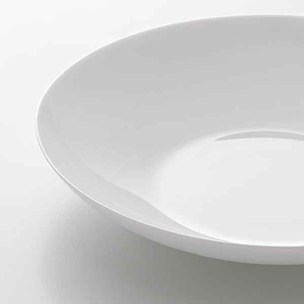 VITBLECKA Assiette creuse, blanc, 26 cm