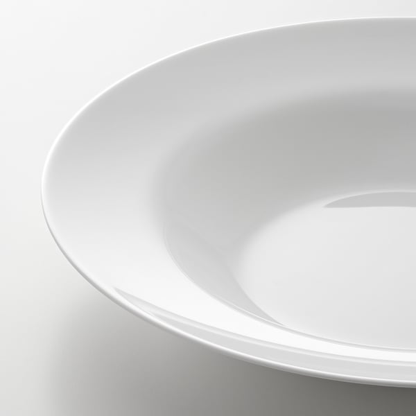 VITBLECKA Assiette creuse, blanc, 28 cm