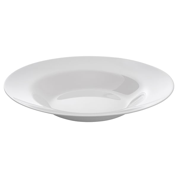 VITBLECKA Assiette creuse, blanc, 28 cm