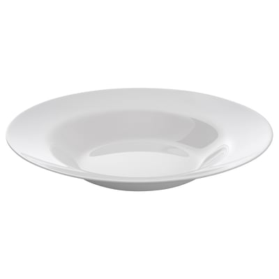 VITBLECKA Assiette creuse, blanc, 28 cm