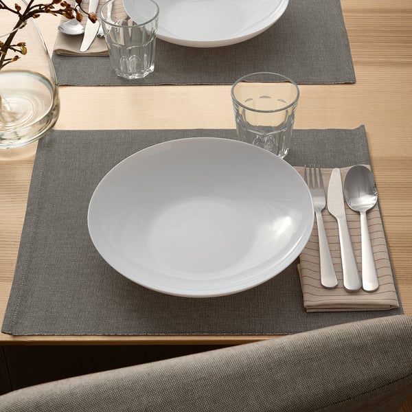 VITBLECKA Assiette creuse, blanc, 26 cm