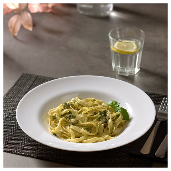 VITBLECKA Assiette creuse, blanc, 28 cm