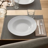 VITBLECKA Assiette creuse, blanc, 28 cm
