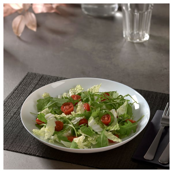 VITBLECKA Assiette creuse, blanc, 26 cm