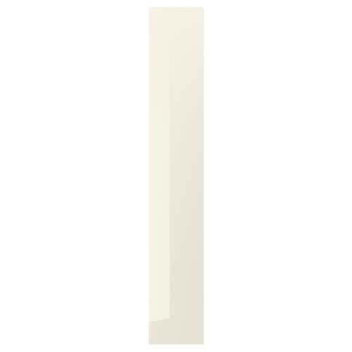 VOXTORP Panneau latéral de finition, brillant beige clair, 39x240 cm