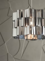 ÄLVSTARR Lamp shade, chrome effect, 51 cm