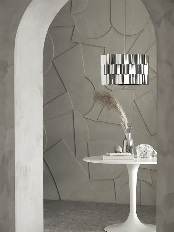 ÄLVSTARR Lamp shade, chrome effect, 51 cm