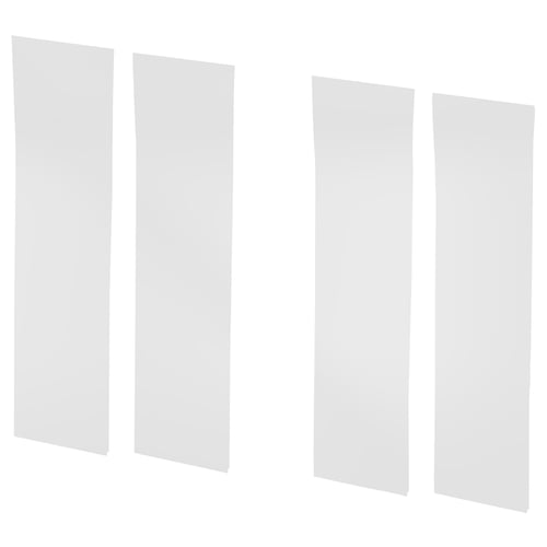 Four grey double-sided mounting tape strips.