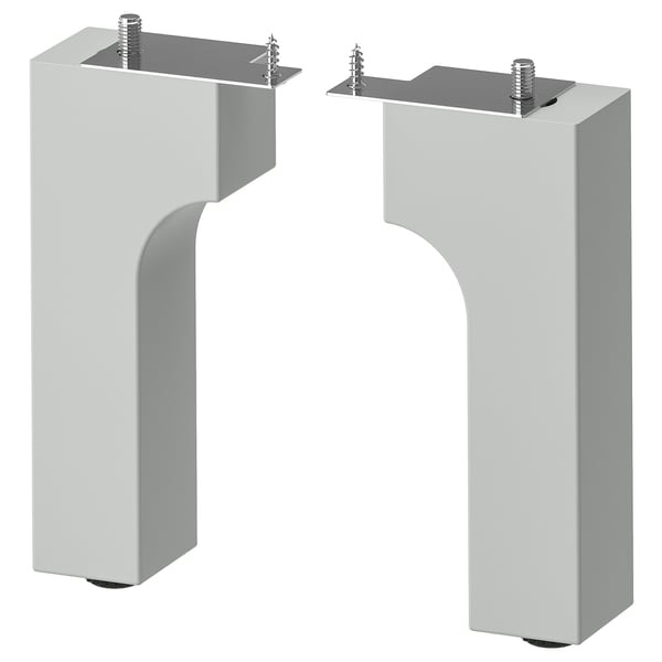 ALMAÅN Leg, light grey, 17.8 cm