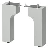 ALMAÅN Leg, light grey, 17.8 cm