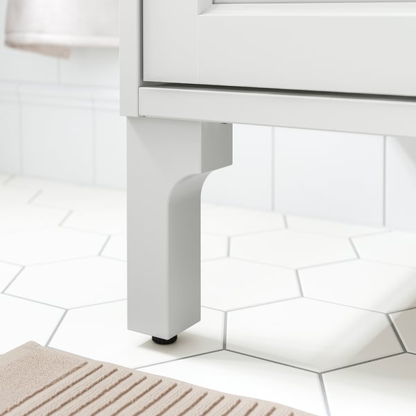 ALMAÅN Leg, light grey, 17.8 cm